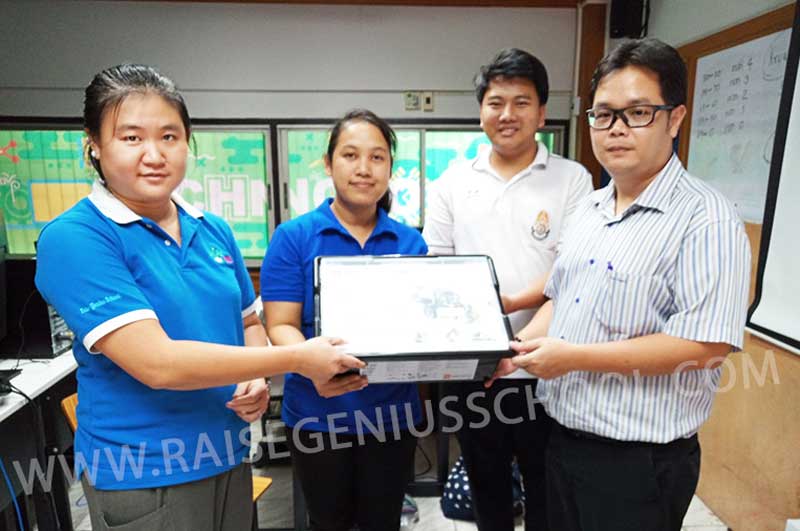 ออกแบบ ติดตั้ง ห้องเรียนหุ่นยนต์ ห้องซ้อมแข่งหุ่นยนต์ ห้องเรียนชุมนุม,ชมรมหุ่นยนต์ - Raise Genius School สอนสร้างหุ่นยนต์&GameMaker สำหรับเด็ก 7 ขวบถึง ม.6 จัดห้องเรียนหุ่นยนต์ lego ev3